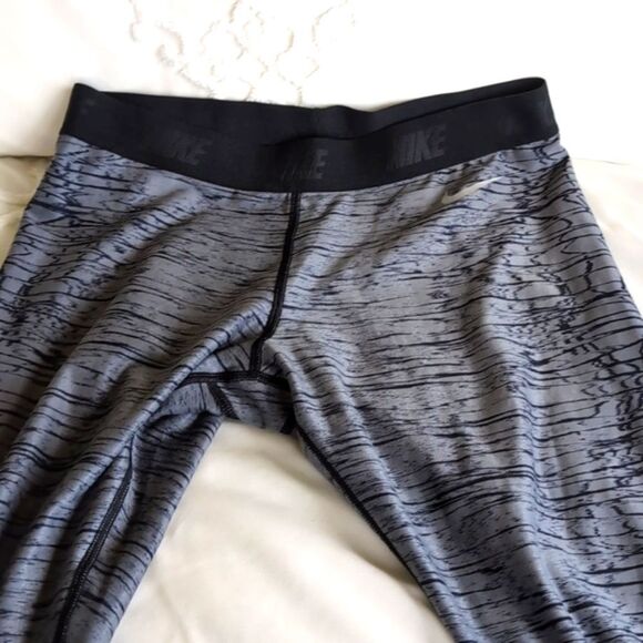 Nike Golf Gray And Black Dri-Fit Print Tights Size Small - Picture 5 of 13
